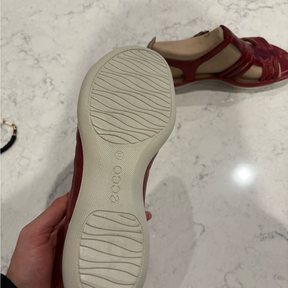 ECCO Women's Red Flash Sandals Size 41 - Picture 3 of 4